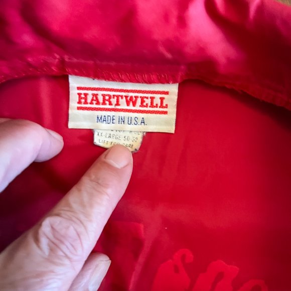 Hartwell bright red windbreaker men’s XXL Duttona Trailer Park print - Picture 3 of 7